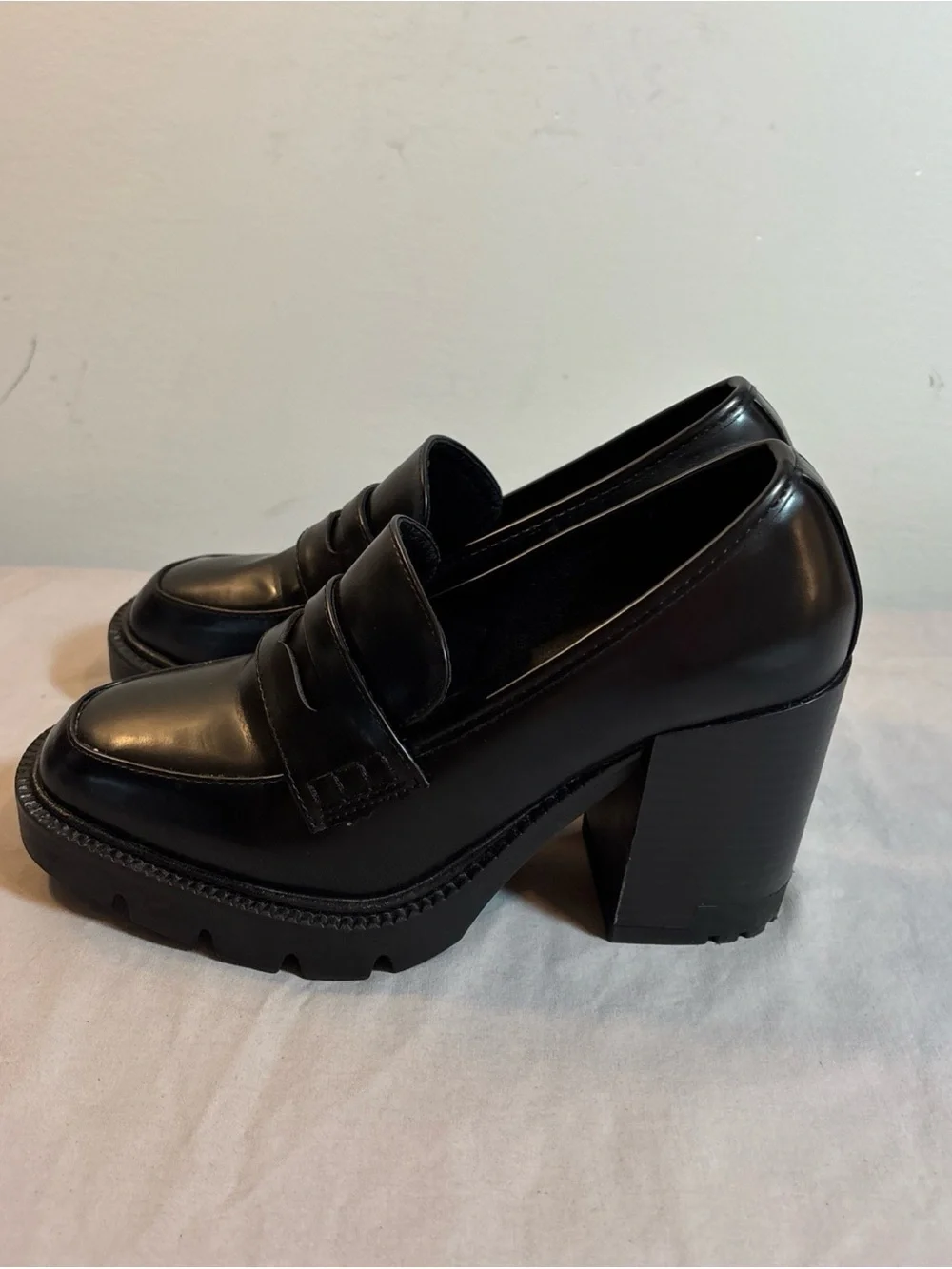 Madden Girl Kassidy Platform Lug Sole Penny Loafer